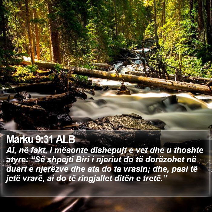 Marku 9:31 ALB Bible Study