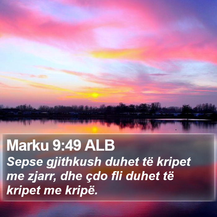 Marku 9:49 ALB Bible Study