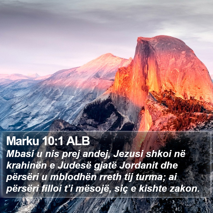 Marku 10:1 ALB Bible Study