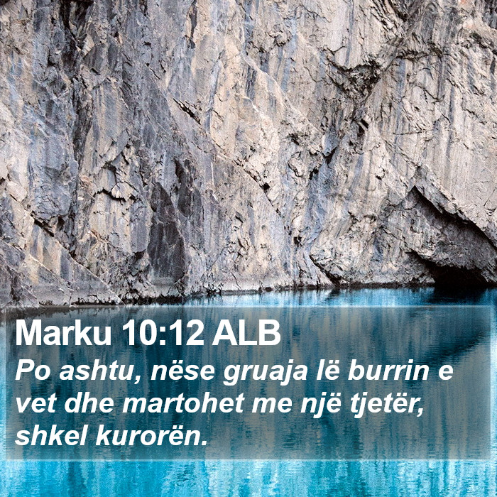 Marku 10:12 ALB Bible Study