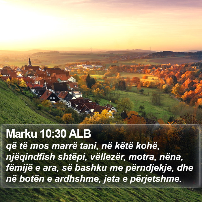 Marku 10:30 ALB Bible Study