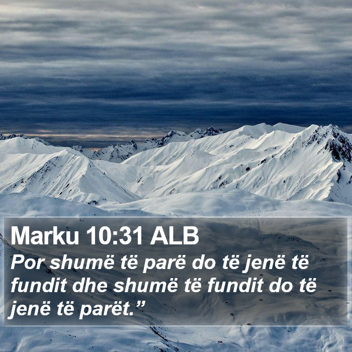 Marku 10:31 ALB Bible Study