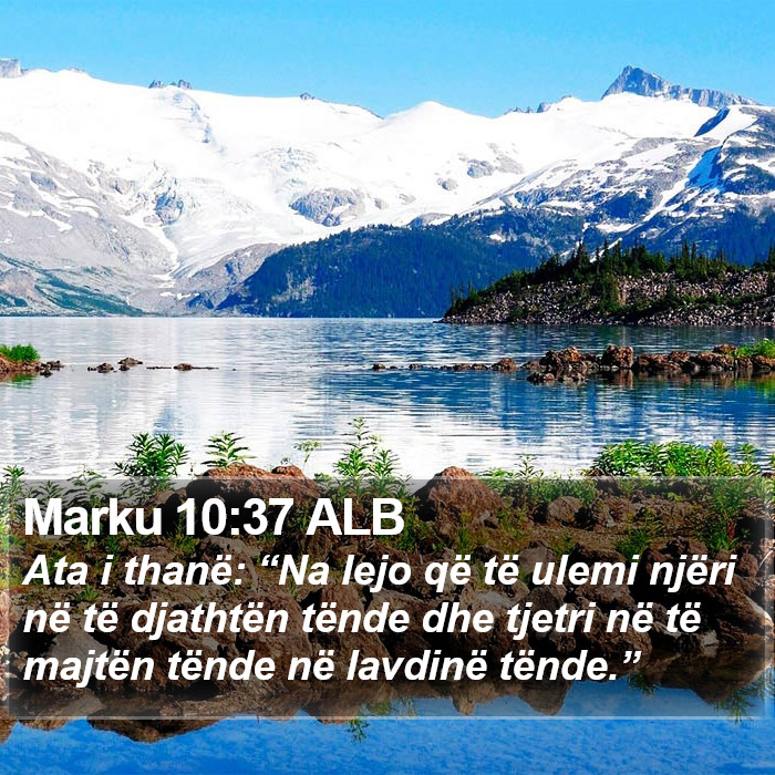 Marku 10:37 ALB Bible Study