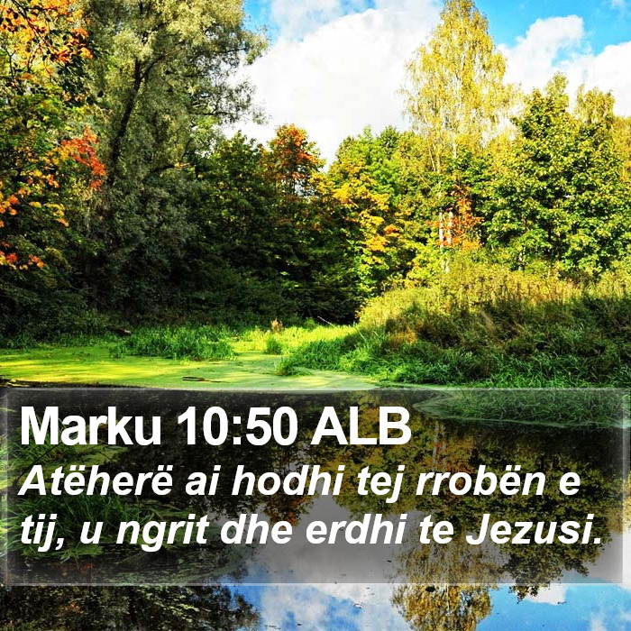 Marku 10:50 ALB Bible Study