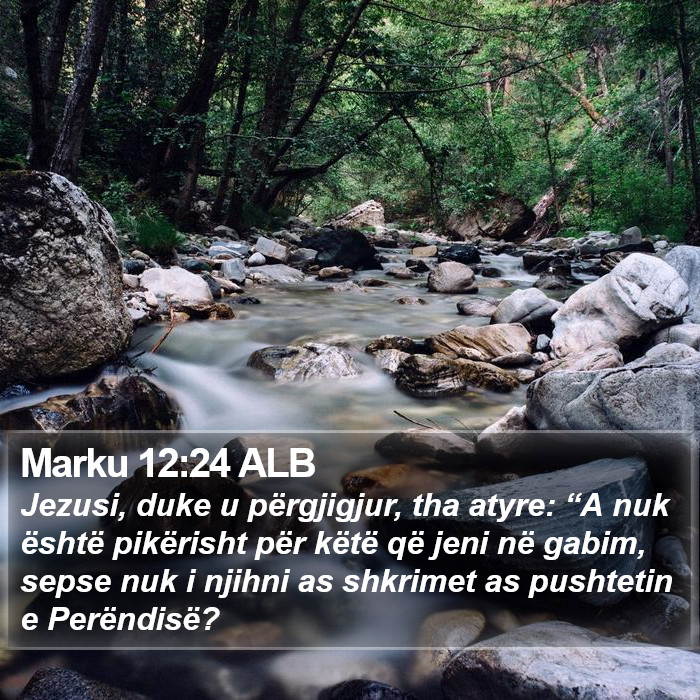 Marku 12:24 ALB Bible Study