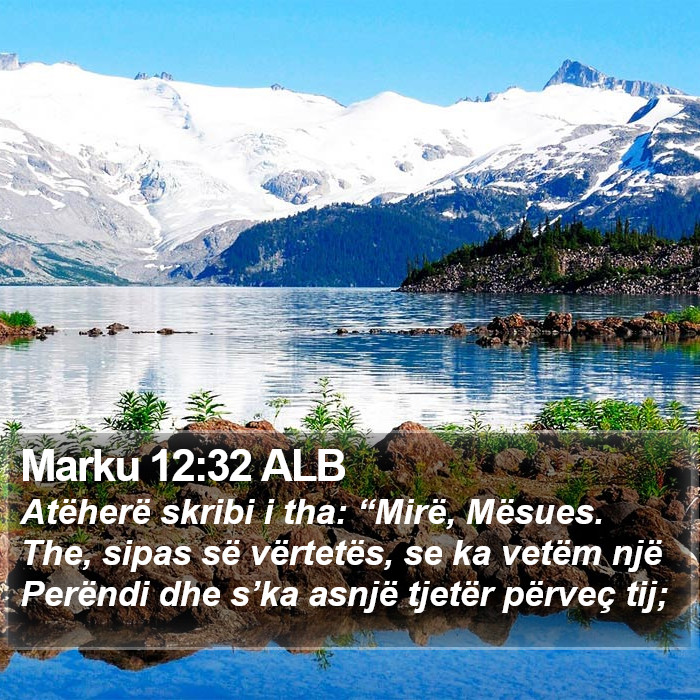 Marku 12:32 ALB Bible Study