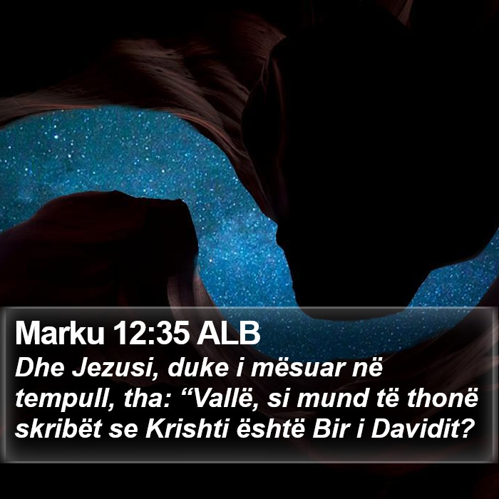 Marku 12:35 ALB Bible Study