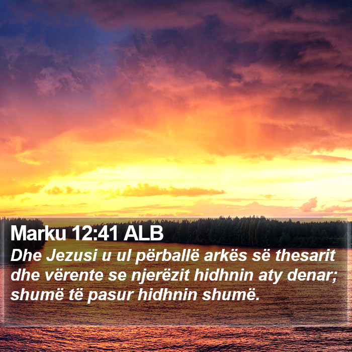 Marku 12:41 ALB Bible Study