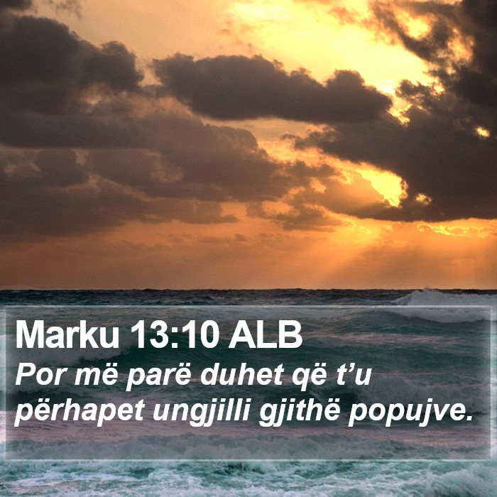 Marku 13:10 ALB Bible Study