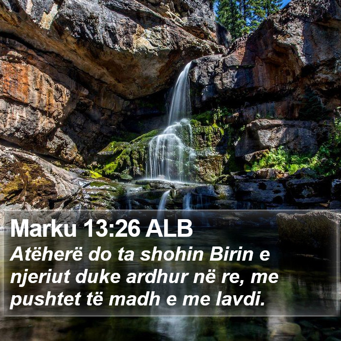 Marku 13:26 ALB Bible Study