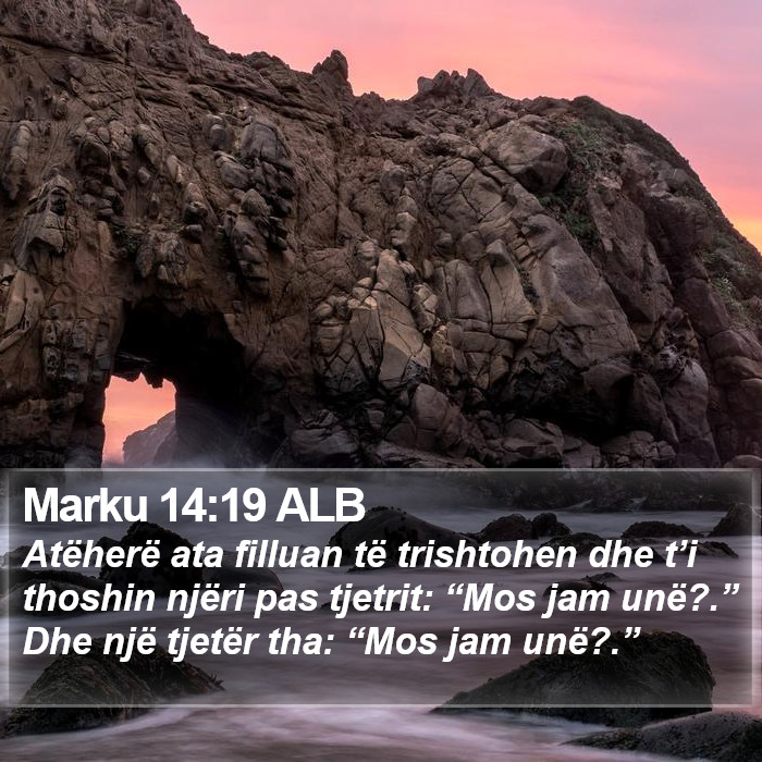 Marku 14:19 ALB Bible Study