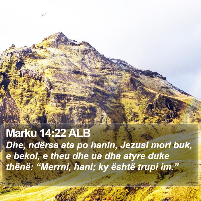 Marku 14:22 ALB Bible Study