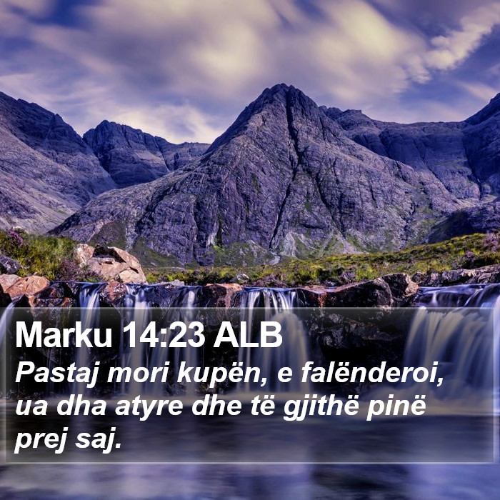 Marku 14:23 ALB Bible Study