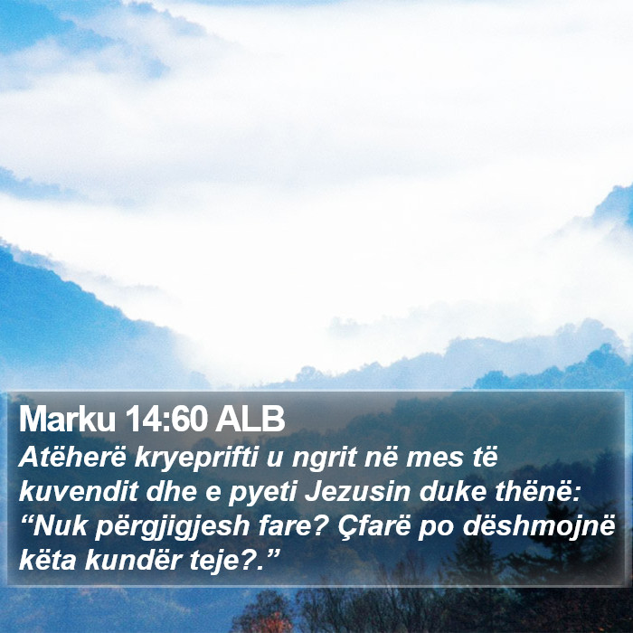 Marku 14:60 ALB Bible Study