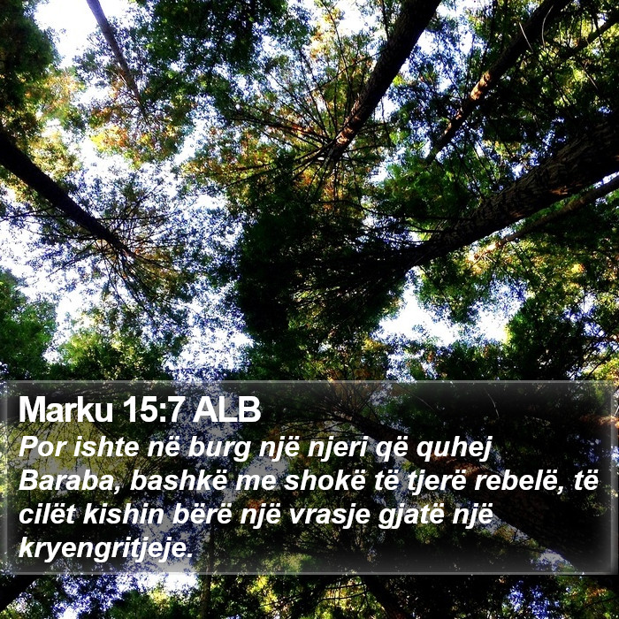 Marku 15:7 ALB Bible Study