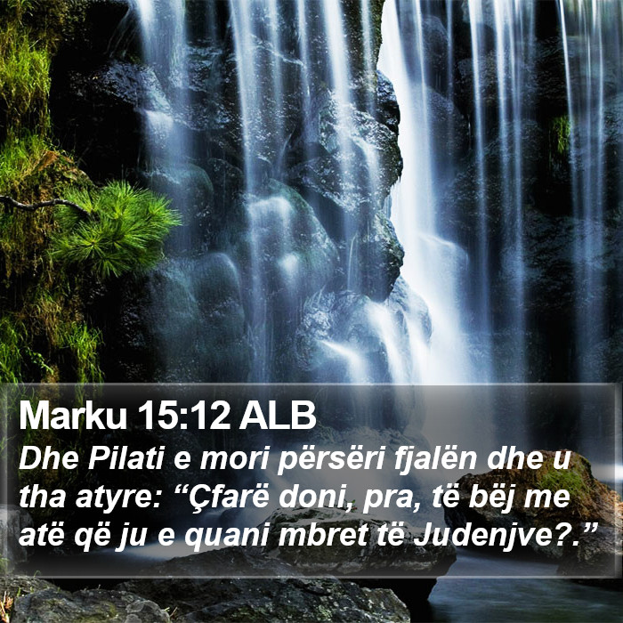 Marku 15:12 ALB Bible Study