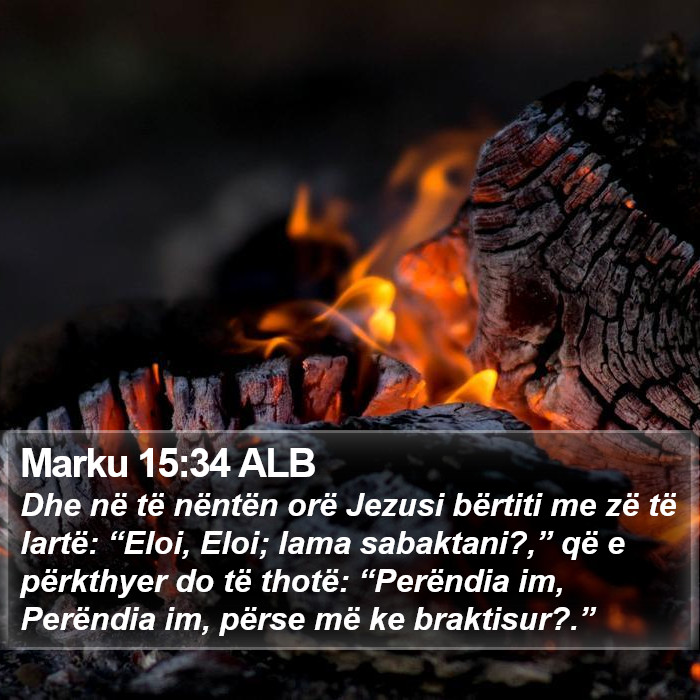 Marku 15:34 ALB Bible Study