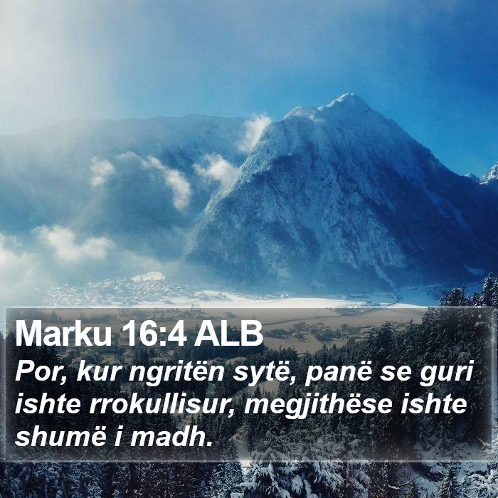 Marku 16:4 ALB Bible Study