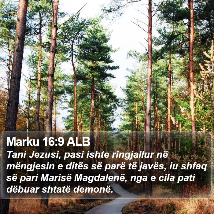 Marku 16:9 ALB Bible Study