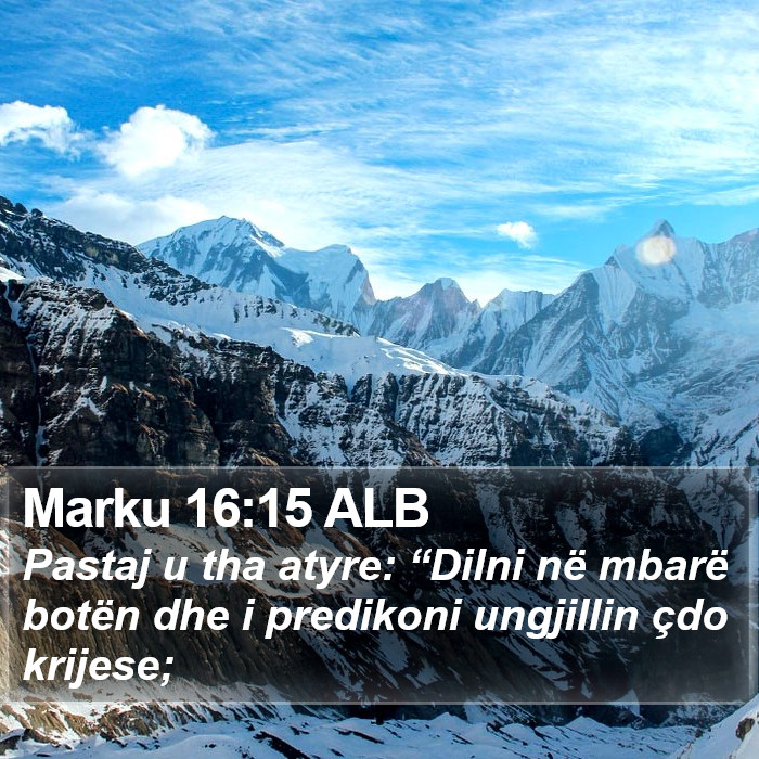 Marku 16:15 ALB Bible Study