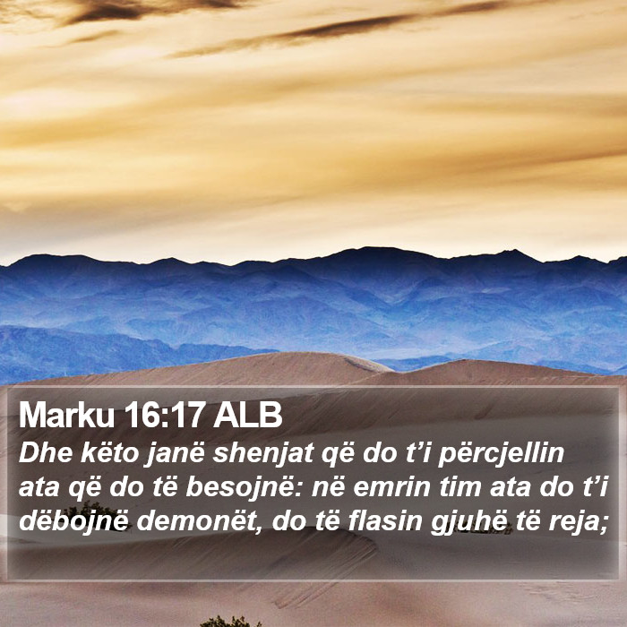 Marku 16:17 ALB Bible Study
