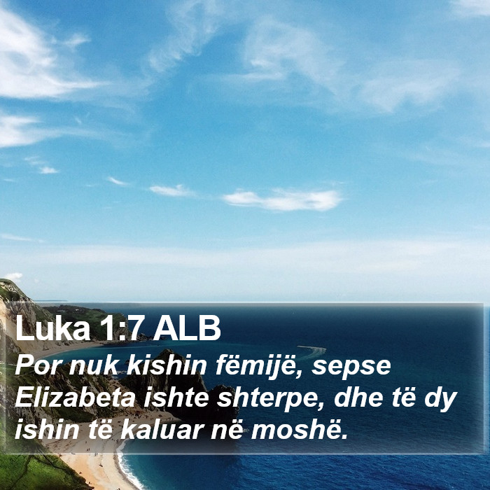 Luka 1:7 ALB Bible Study