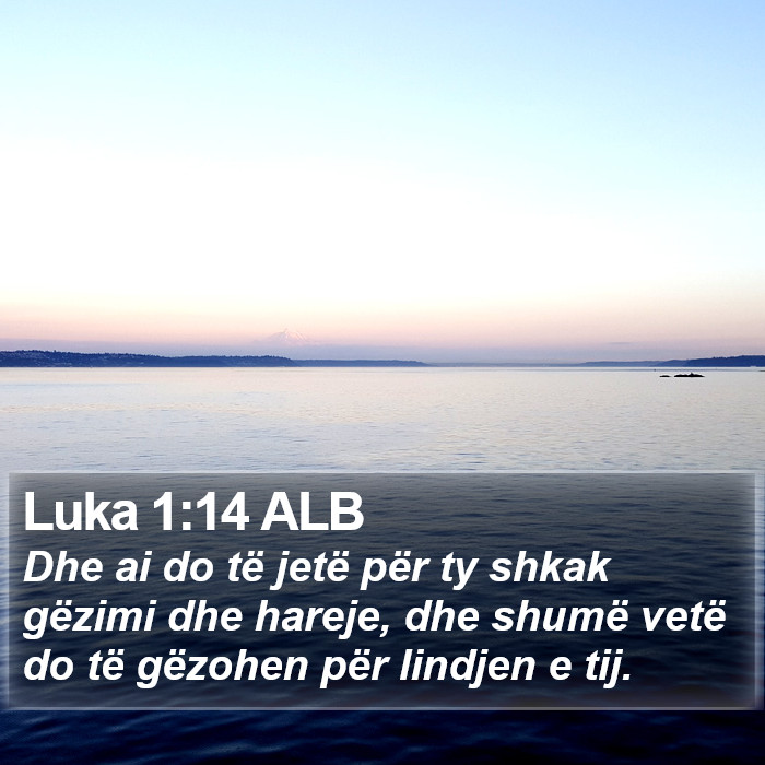 Luka 1:14 ALB Bible Study