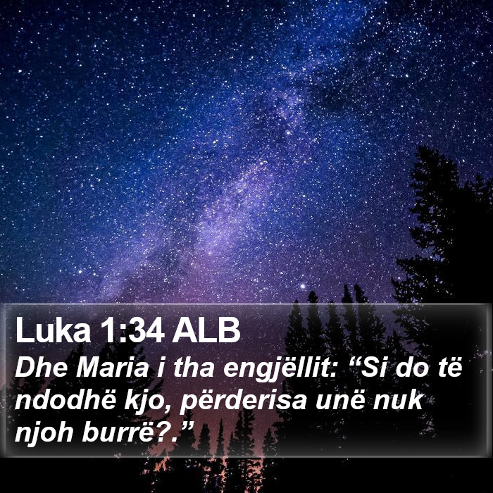 Luka 1:34 ALB Bible Study