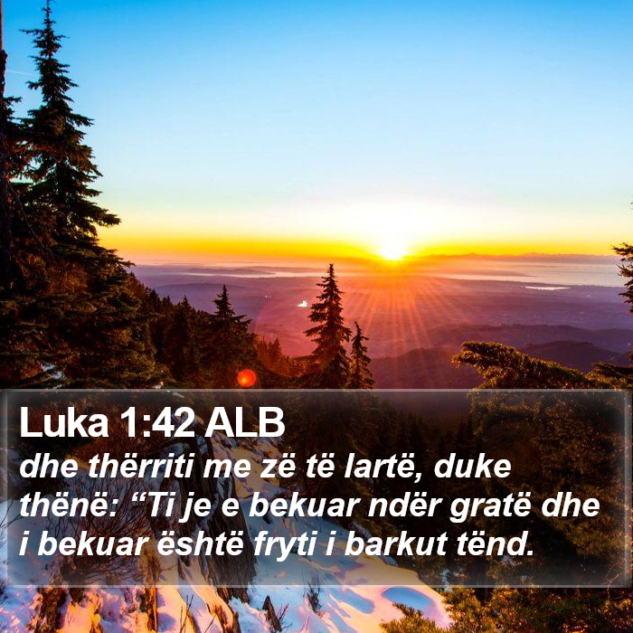 Luka 1:42 ALB Bible Study