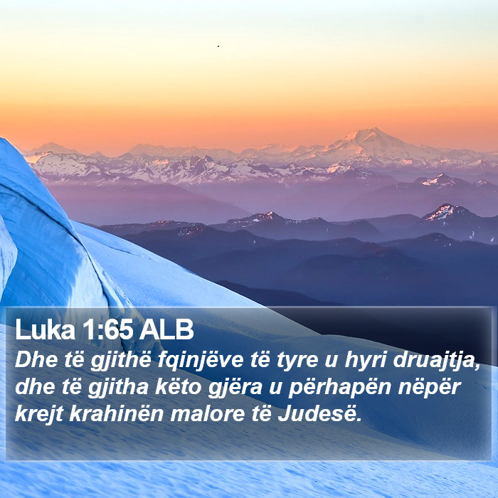 Luka 1:65 ALB Bible Study