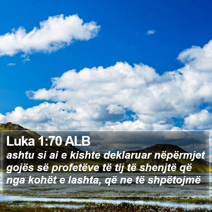 Luka 1:70 ALB Bible Study