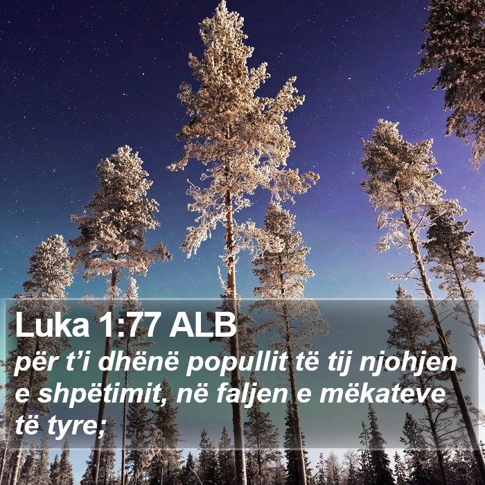 Luka 1:77 ALB Bible Study