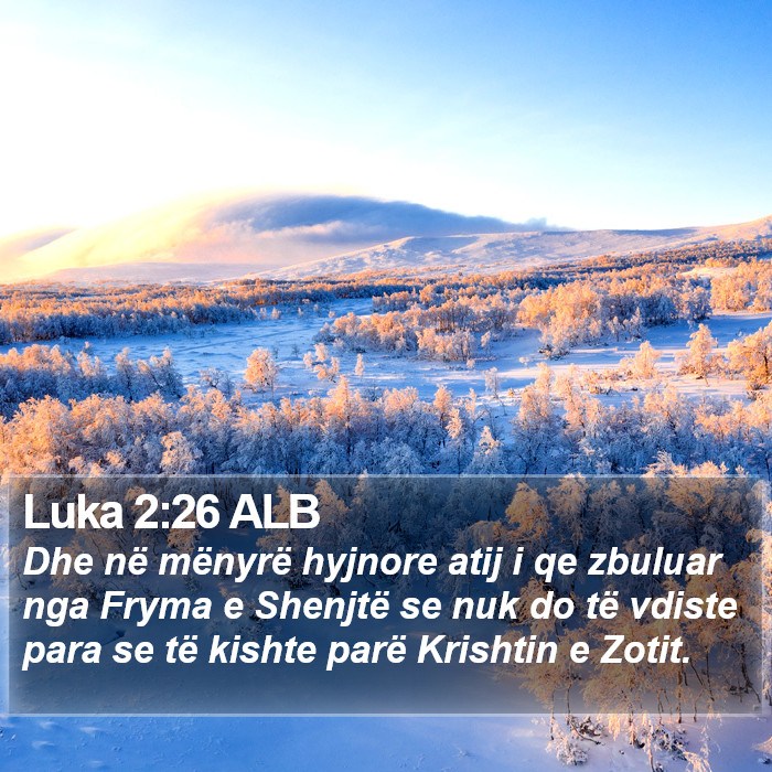 Luka 2:26 ALB Bible Study