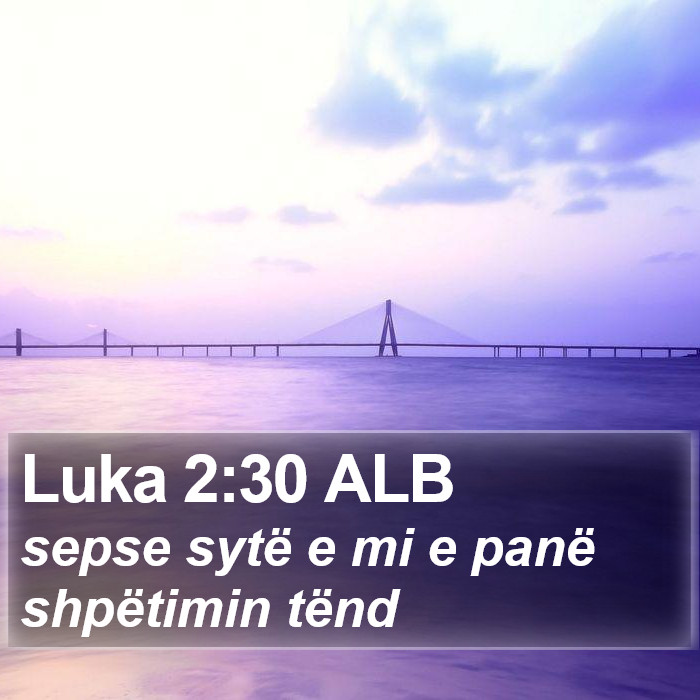 Luka 2:30 ALB Bible Study
