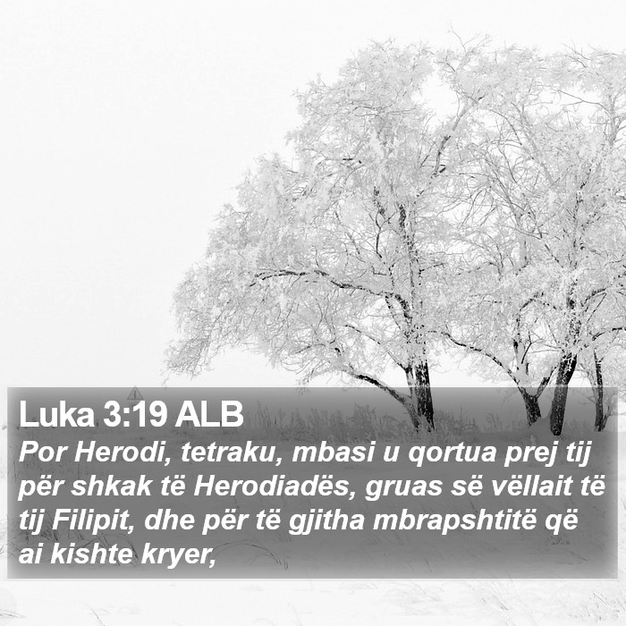 Luka 3:19 ALB Bible Study