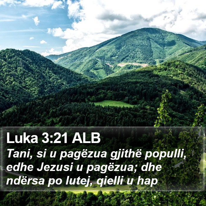 Luka 3:21 ALB Bible Study