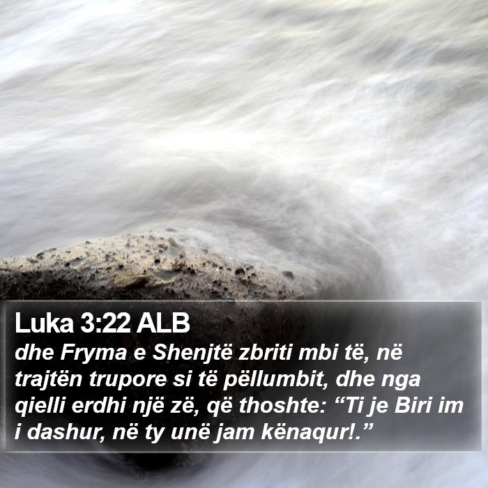 Luka 3:22 ALB Bible Study