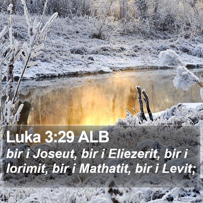 Luka 3:29 ALB Bible Study