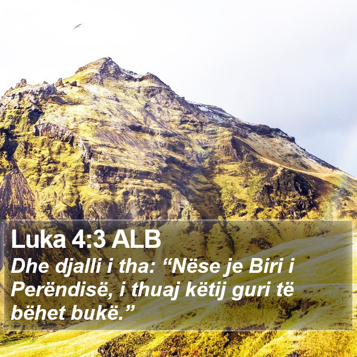 Luka 4:3 ALB Bible Study