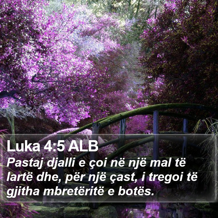 Luka 4:5 ALB Bible Study