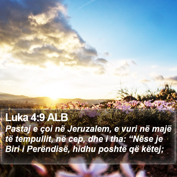 Luka 4:9 ALB Bible Study