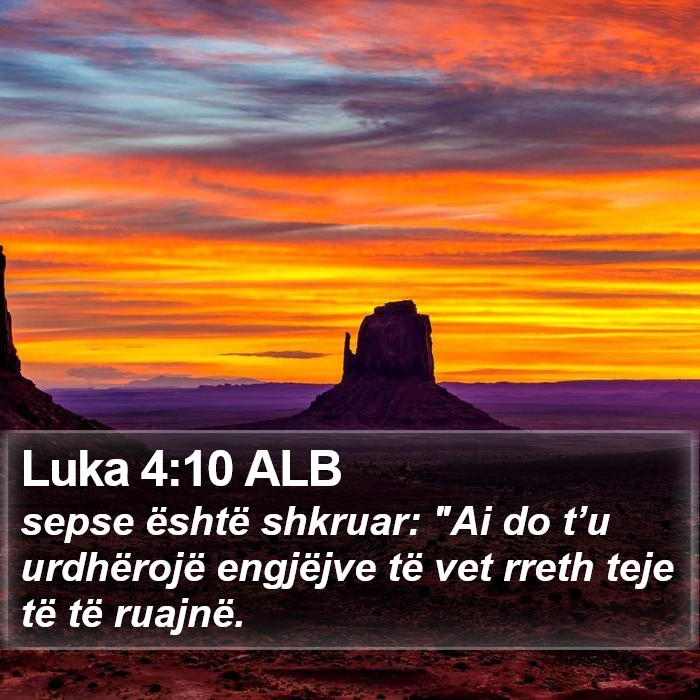 Luka 4:10 ALB Bible Study