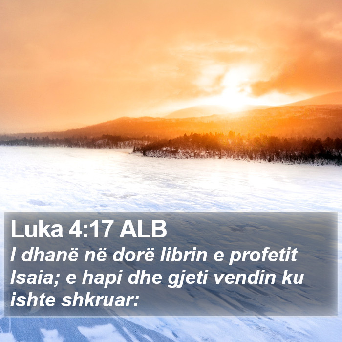 Luka 4:17 ALB Bible Study