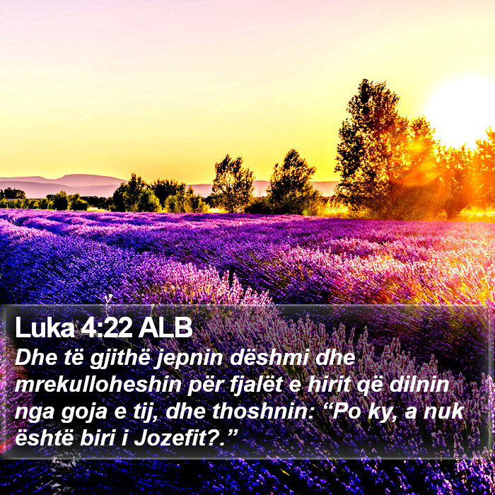 Luka 4:22 ALB Bible Study