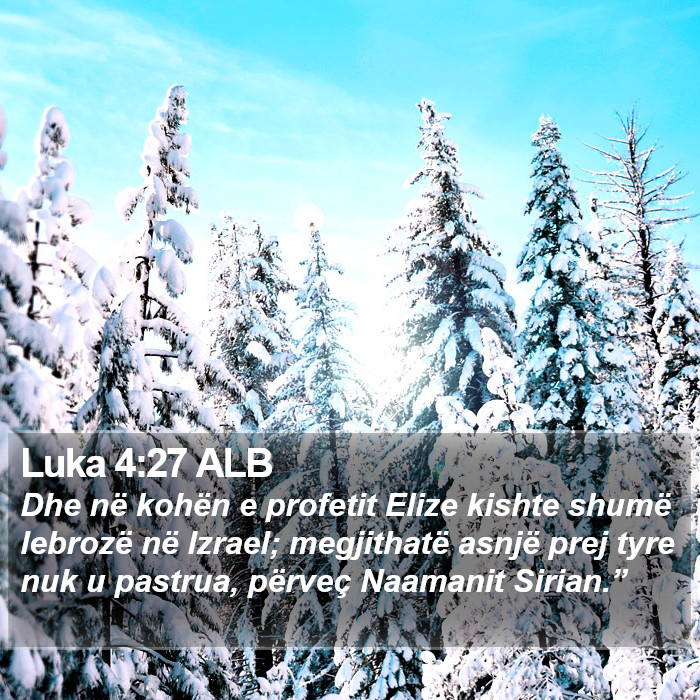 Luka 4:27 ALB Bible Study