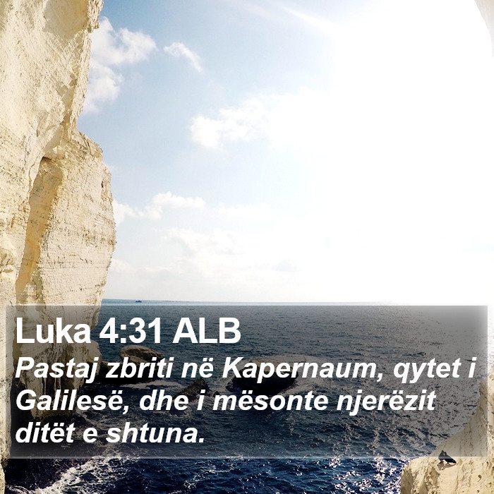 Luka 4:31 ALB Bible Study