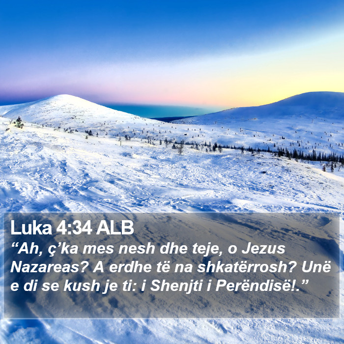 Luka 4:34 ALB Bible Study