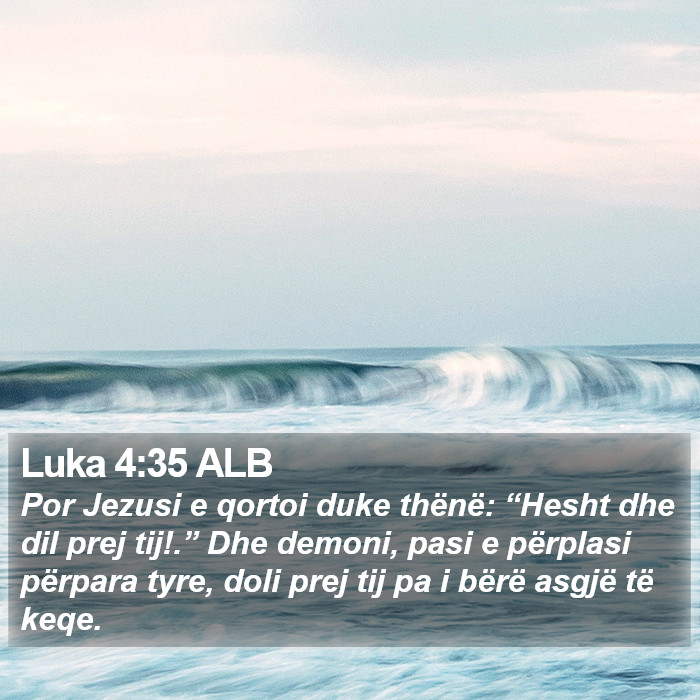 Luka 4:35 ALB Bible Study