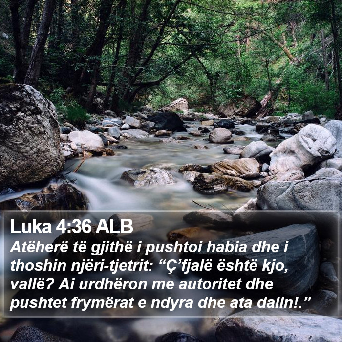 Luka 4:36 ALB Bible Study