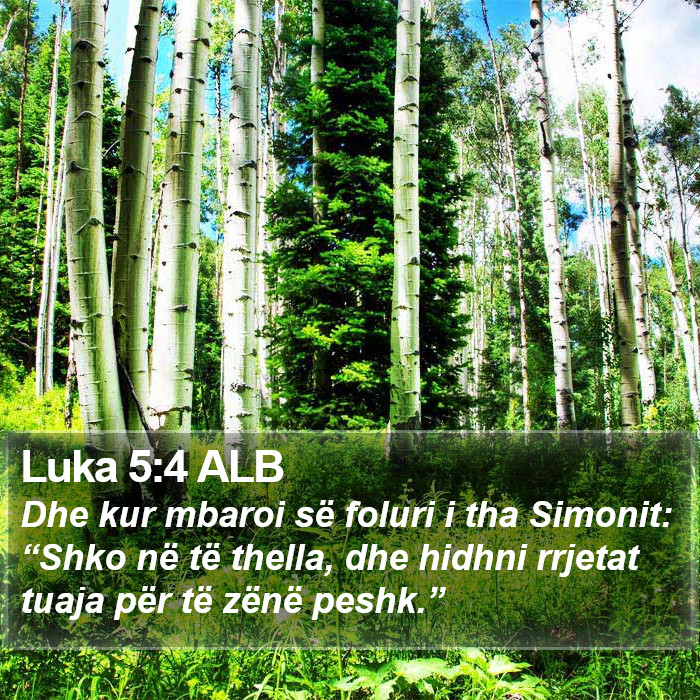 Luka 5:4 ALB Bible Study